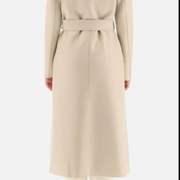 Harris Wharf London Virgin Wool Long Tie Waist Coat US Size 4 - Picture 2 of 6